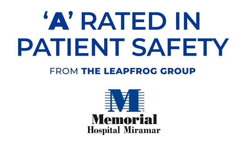 Memorial Hospital Miramar Earn Top Marks from The Leapfrog Group